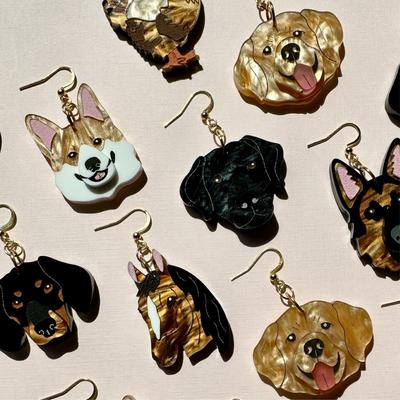 Show full view: Not Picasso Corgi Earrings slide 6 of 7