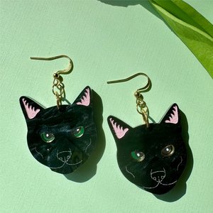 Not Picasso Black Cat Earrings