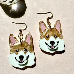 Not Picasso Corgi Earrings