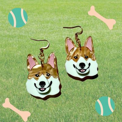 Show full view: Not Picasso Corgi Earrings slide 3 of 7