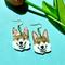 Show in main carousel: Not Picasso Corgi Earrings slide 4 of 7