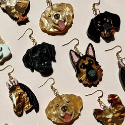 Not Picasso Dachshund Earrings slide 2 of 4