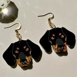 Not Picasso Dachshund Earrings