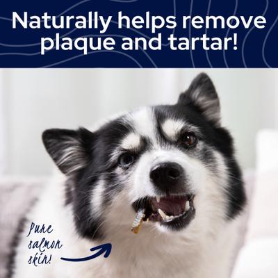 Show full view: HOLI Wild Caught Salmon Skin Grain-Free Dog Dental Chew Treats, 4.5-oz bag slide 5 of 7