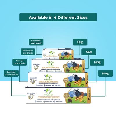 Show full view: Pawfect Himalayan Cheese Chews Medium All Natural High-Protein Grain-Free Dental Dog Treat, 2.29-oz slide 8 of 10