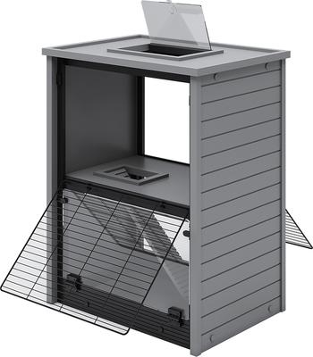 Show full view: New Age Pet ECOFLEX Cozy Critter Small Pet Villa, Grey slide 5 of 11