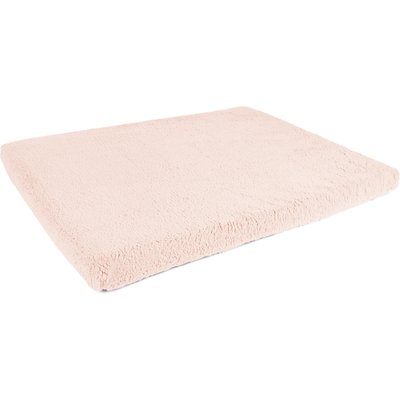 Sherry Kline Pet Collection Sherry Kline Pet Collection Sherpa Reversible Dog Crate Mat, Powder Pink, Medium