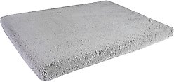 Sherry Kline Pet Collection Sherpa Reversible Dog Crate Mat, Grey, Large