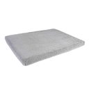 Sherry Kline Pet Collection Sherpa Reversible Dog Crate Mat, Grey, Medium