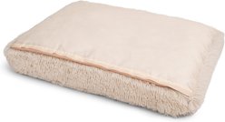 Sherry Kline Pet Collection Shaggy Fur Rectangle Dog Bed, Taupe, 26 x 36 x 4-in