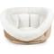 Show in main carousel: Sherry Kline Pet Collection Cuddler Cup Bolster Dog Bed, Taupe, Medium slide 1 of 4