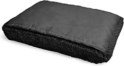 Sherry Kline Pet Collection Shaggy Fur Rectangle Dog Bed, Black, 30 x 42 x 4-in