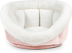 Sherry Kline Pet Collection Cuddler Cup Bolster Dog Bed, Powder Pink, Small