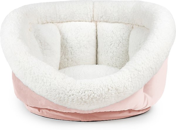 Show full view: Sherry Kline Pet Collection Cuddler Cup Bolster Dog Bed, Powder Pink, Medium slide 1 of 5