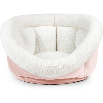 Sherry Kline Pet Collection Sherry Kline Pet Collection Cuddler Cup Bolster Dog Bed, Powder Pink, Medium