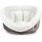 Show in main carousel: Sherry Kline Pet Collection Cuddler Cup Bolster Dog Bed, Grey, Medium slide 1 of 6