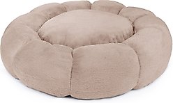 Sherry Kline Pet Collection Daisy Round Dog Bed, Taupe, 36 x 36 x 5-in slide 1 of 4