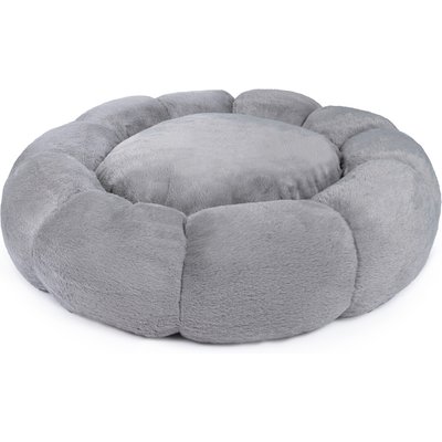 Sherry Kline Pet Collection Sherry Kline Pet Collection Daisy Round Dog Bed, Grey, 36 x 36 x 5-in