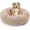 Show in main carousel: Sherry Kline Pet Collection Boucle Round Donut Bolster Dog Bed, 21-in, Taupe slide 1 of 5