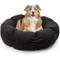 Show in main carousel: Sherry Kline Pet Collection Boucle Round Donut Dog Bed, Black, 27 x 27 x 4-in slide 3 of 5