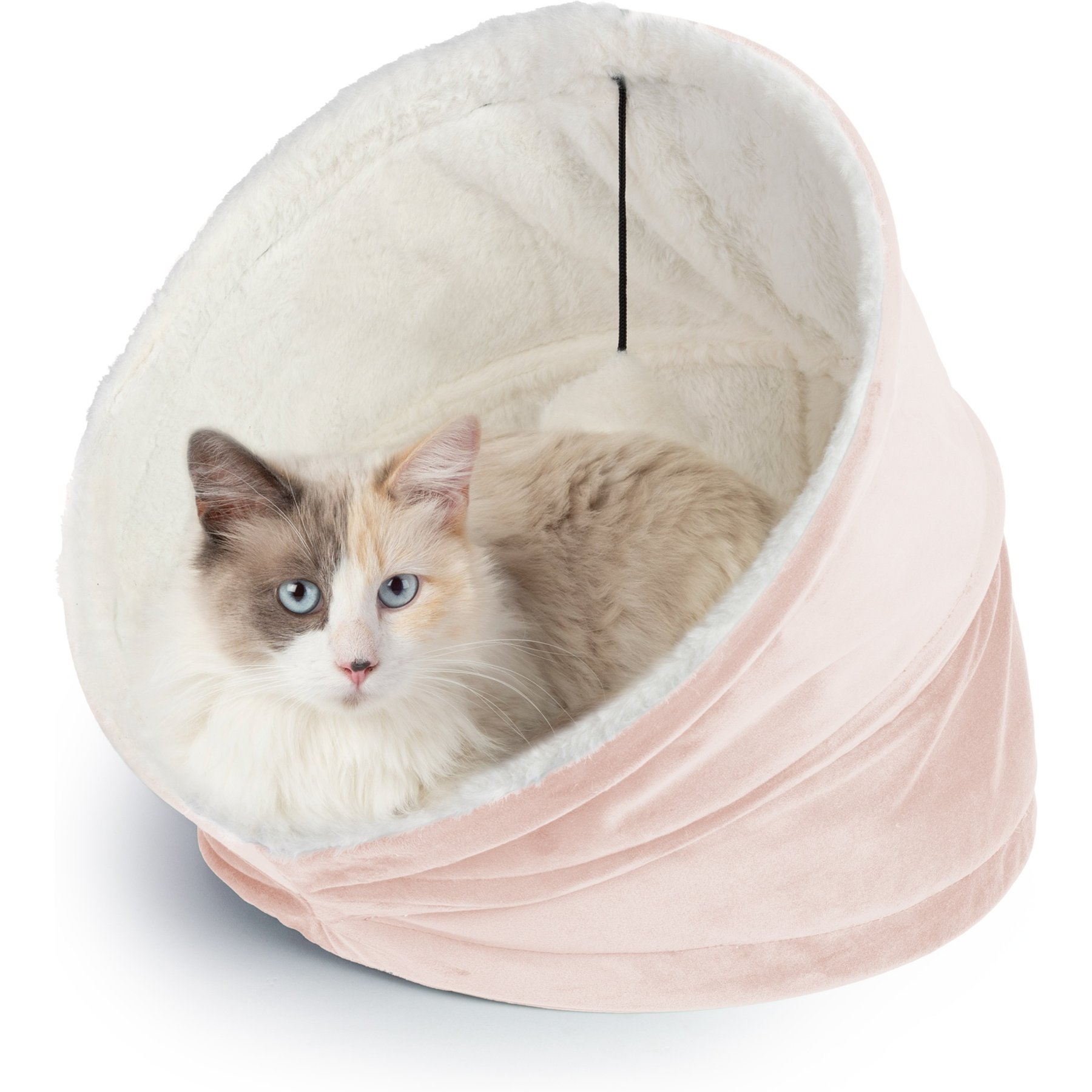 Sherry Kline Pet Collection House/Hut Cat Bed, 16-in, Pink