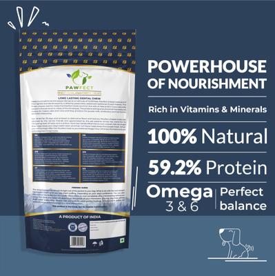 Show full view: Pawfect Himalayan Cheese Chews Large All Natural High-Protein Grain-Free Dental Dog Treats, 4.94-oz pouch slide 3 of 10