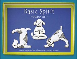 Basic Spirit Yoga Dogs Magnet Set, 3 count
