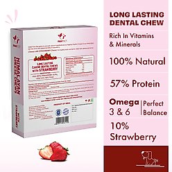 Pawfect Himalayan Cheese Chews Medium All Natural High-Protein Grain-Free Strawberry Dental Dog Treats, 3 count slide 2 of 7