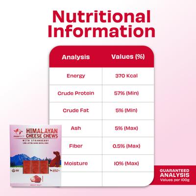 Show full view: Pawfect Himalayan Cheese Chews Medium All Natural High-Protein Grain-Free Strawberry Dental Dog Treats, 3 count slide 6 of 9