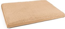 Sherry Kline Pet Collection Sherpa Reverse To Velvet Dog Crate Mat, Caramel Gold, Large