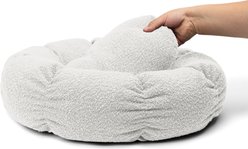 Sherry Kline Pet Collection Boucle Round Donut Bolster Dog Bed, 21-in, Ivory slide 2 of 4