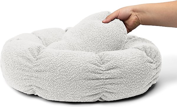 Show full view: Sherry Kline Pet Collection Boucle Round Donut Dog Bed, Ivory, 27 x 27 x 4-in slide 2 of 5