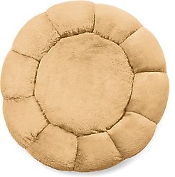 Sherry Kline Pet Collection Daisy Round Bolster Dog Bed, Gold, 27-in slide 2 of 4