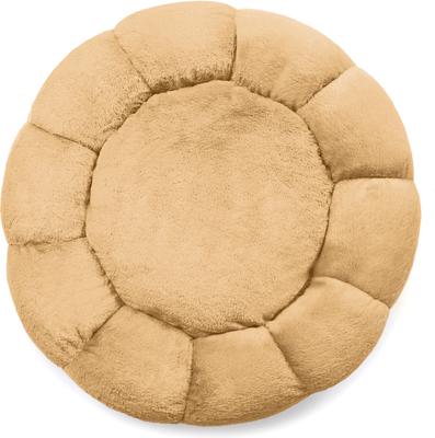 Show full view: Sherry Kline Pet Collection Daisy Round Dog Bed, Gold, 45 x 45 x 5-in slide 4 of 5