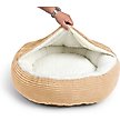 Show in main carousel: Sherry Kline Pet Collection Corduroy Hoodie Bolster Dog Bed, 21-in, Gold slide 2 of 3