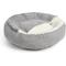 Show in main carousel: Sherry Kline Pet Collection Corduroy Hoodie Bolster Dog Bed, 21-in, Light Grey slide 3 of 4