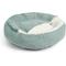 Show in main carousel: Sherry Kline Pet Collection Corduroy Hoodie Bolster Dog Bed, 21-in, Teal slide 3 of 3