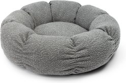 Sherry Kline Pet Collection Boucle Round Donut Dog Bed, Grey, 36 x 36 x 5-in