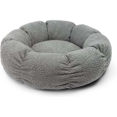 Sherry Kline Pet Collection Sherry Kline Pet Collection Boucle Round Donut Dog Bed, Grey, 27 x 27 x 4-in