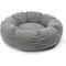 Show in main carousel: Sherry Kline Pet Collection Boucle Round Donut Dog Bed, Grey, 36 x 36 x 5-in slide 1 of 5
