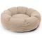 Show in main carousel: Sherry Kline Pet Collection Boucle Round Donut Bolster Dog Bed, 21-in, Taupe slide 2 of 5