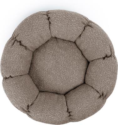 Show full view: Sherry Kline Pet Collection Boucle Round Donut Dog Bed, Brown, 45 x 45 x 5-in slide 3 of 4