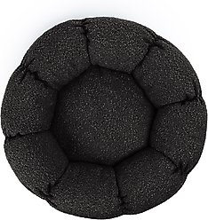 Sherry Kline Pet Collection Boucle Round Donut Dog Bed, Black, 27 x 27 x 4-in slide 2 of 5