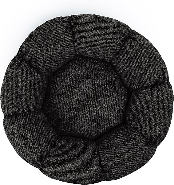 Show full view: Sherry Kline Pet Collection Boucle Round Donut Bolster Dog Bed, 21-in, Black slide 3 of 4