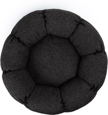 Show full view: Sherry Kline Pet Collection Boucle Round Donut Dog Bed, Black, 27 x 27 x 4-in slide 5 of 5