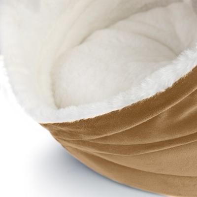 Show full view: Sherry Kline Pet Collection House/Hut Cat Bed, 16-in, Taupe slide 4 of 6