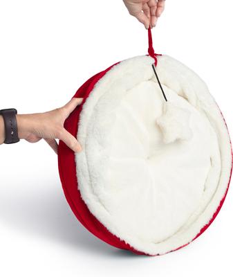 Show full view: Sherry Kline Pet Collection House/Hut Cat Bed, 16-in, Red slide 4 of 6