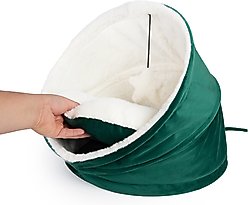 Sherry Kline Pet Collection House/Hut Cat Bed, 16-in, Green slide 2 of 6