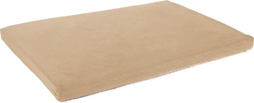 Show full view: Sherry Kline Pet Collection Faux Fur Reverse To Velvet Dog Crate Mat, Taupe, 28 x 42 x 3-in slide 4 of 4