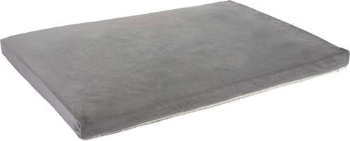 Show full view: Sherry Kline Pet Collection Faux Fur Reverse To Velvet Dog Crate Mat, Natural/Grey, 28 x 42 x 3-in slide 4 of 4